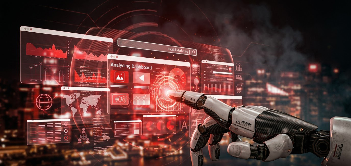 AI-powered marketing automation dashboard